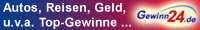 Wir melden Sie in einem Jahr bei bis zu 14.400 Gewinnspielen an ...